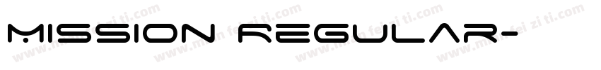 Mission Regular字体转换
